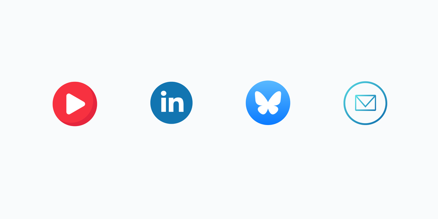 Banner social media for website